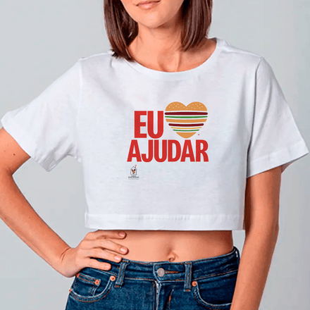 Cropped Eu Amo Ajudar Branca P
